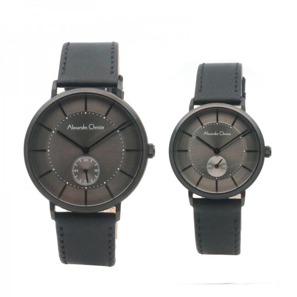 Alexandre Christie AC 8493 Black Grey Couple